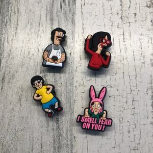 Lot of 4 Cactus Bob's Burgers Croc Jibbitz
